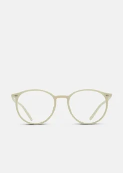 Runde Unisex-Panto-Brille aus hochwertigem Acetat