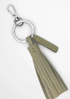 Schlüsselanhänger mit Leder-Quaste