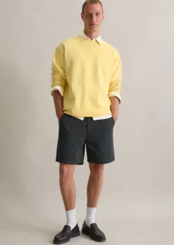Shorts regular aus elastischem Bio-Baumwoll-Twill