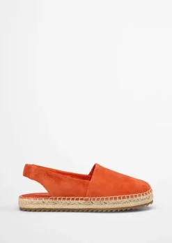 Slingback-Espadrilles aus Suede-Ziegenleder