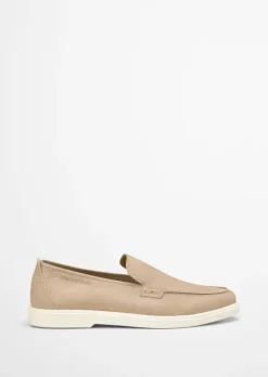 Slip-On-Loafer aus weichem Nubukleder