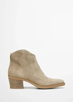 Stiefelette im Western-Stil mit Innenzipper