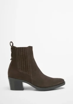 Stiefelette im Western-Stil mit Innenzipper