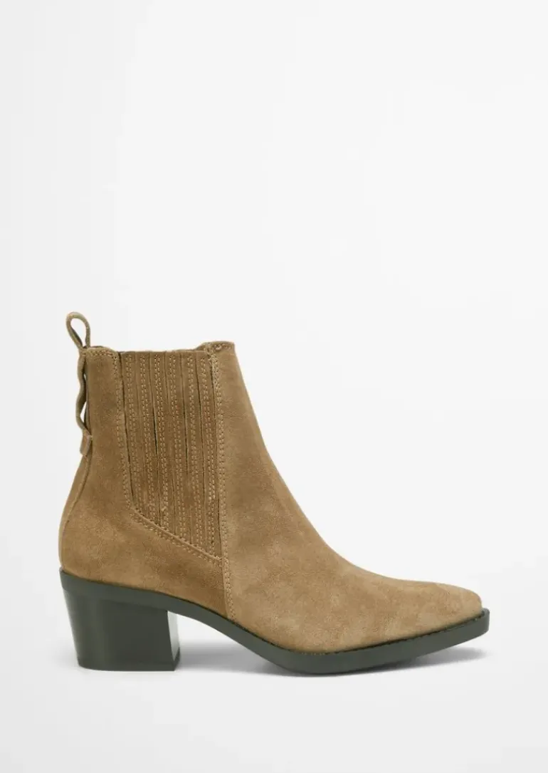 Stiefelette im Western-Stil mit Innenzipper