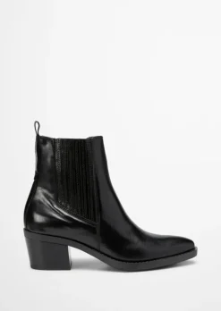 Stiefelette im Western-Stil mit Innenzipper
