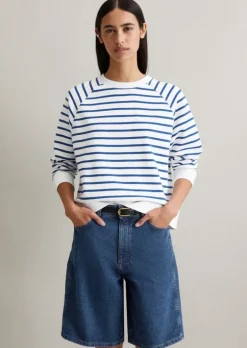 Streifen-Sweatshirt regular aus reinem Organic Cotton