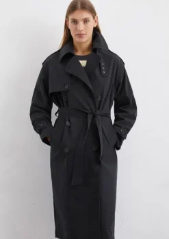 Trenchcoat regular aus kompaktem Twill