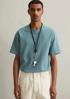 T-Shirt relaxed aus schwerem Slub-Jersey