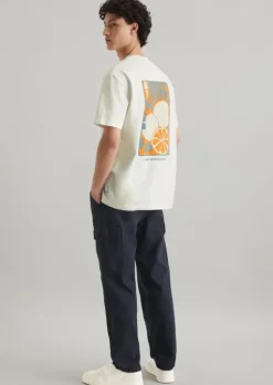 T-Shirt relaxed mit erhabenem Rückenprint