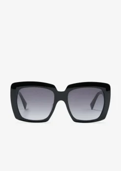 Unisex-Sonnenbrille mit breitem Bio-Acetat-Rahmen