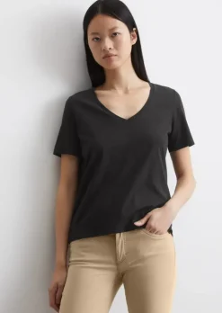 V-Neck-T-Shirt regular aus Organic Cotton