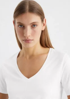 V-Neck-T-Shirt regular aus Organic Cotton
