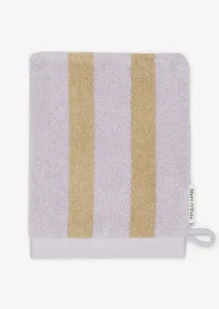 Waschhandschuh Model Heritage mit Jacquard-Streifenmuster