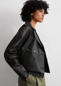 Weiche Caban-Lederjacke regular aus edlem Lammleder