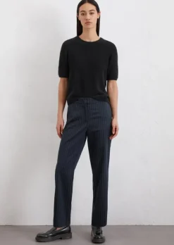 Zigarettenhose slim mit Nadelstreifen